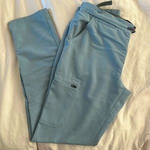 Figs Yola skinny pant, XS - dusty blue color